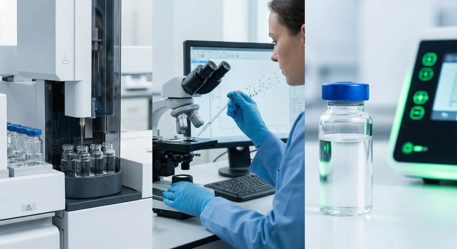 HPLC chromatogram on a peptide certificate of analysis