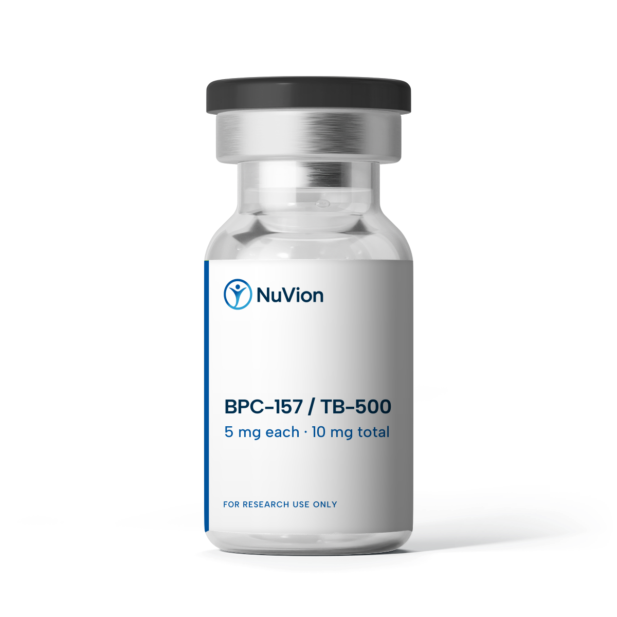 BPC-157 / TB-500 blend vial, 5mg each, 10mg total, from NuVion Health