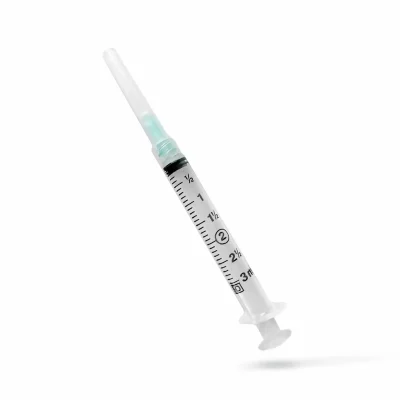 Sterile single-use reconstitution needle and syringe